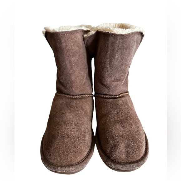 BearPaw Brown Cream Boots Women’s Size 6. - Picture 5 of 15